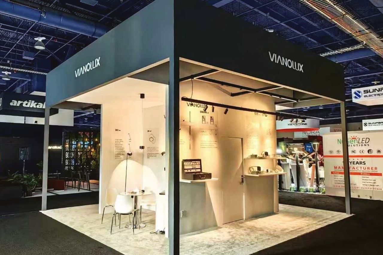 Vianolux exhibition stand built by UniXpo